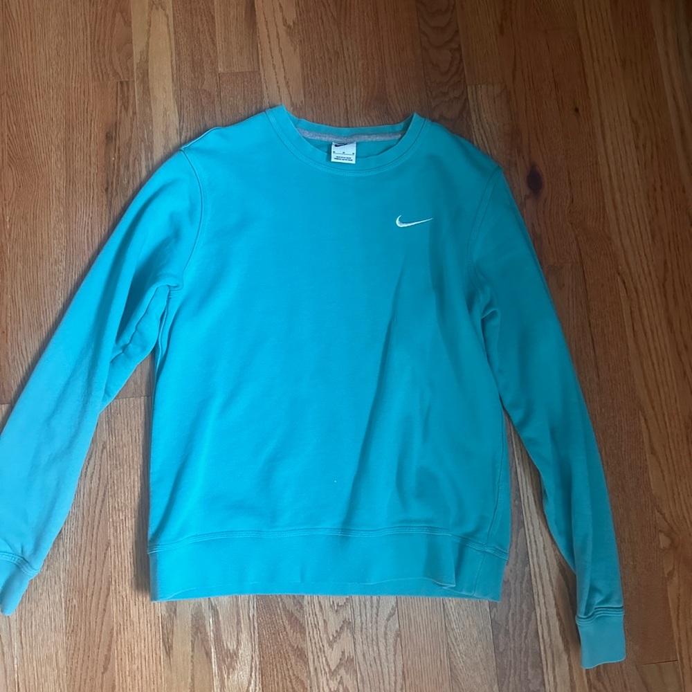 Nike Men's Aqua Crewneck Sweater